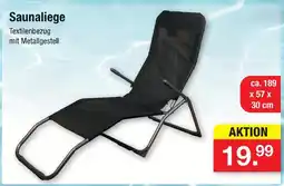 Zimmermann Saunaliege Angebot