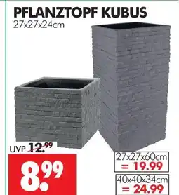 Wreesmann Pflanztopf kubus Angebot
