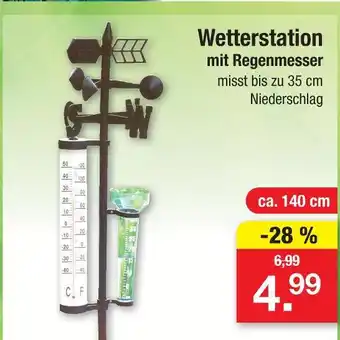 Zimmermann Wetterstation mit regenmesser Angebot