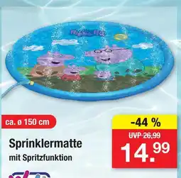 Zimmermann Peppa pig sprinklermatte Angebot