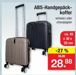 Zimmermann Abs-handgepäckkoffer schwarz Angebot