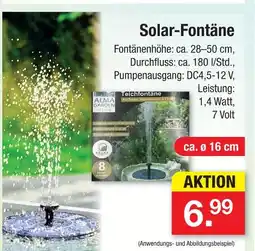 Zimmermann Aman garden deluxe solar-fontäne Angebot
