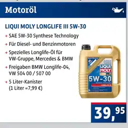 AUTO plus Liqui moly longlife iii 5w-30 Angebot