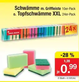 Zimmermann Schwämme m. griffleiste Angebot