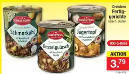 Zimmermann Dreistern fertig gerichte Angebot