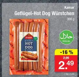Zimmermann Kamar geflügel-hot dog würstchen Angebot