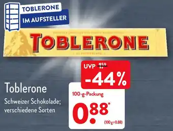 Aldi Nord Toblerone 100g Angebot