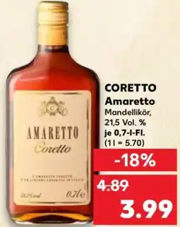 Kaufland CORETTO Amaretto Angebot