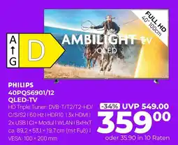 Hirsch und Ille Philips 40pqs6901/12 qled-tv Angebot