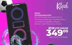 Hirsch und Ille Klipsch miami partylautsprecher Angebot