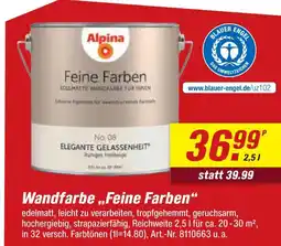 toom Baumarkt Alpina wandfarbe „feine farben“ Angebot