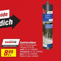 toom Baumarkt Toom sanitärsilikon weiß Angebot