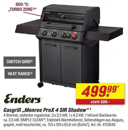 toom Baumarkt Enders gasgrill „monroe prox 4 sir shadow“ Angebot