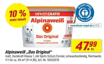 toom Baumarkt Alpinaweiß „das original“ Angebot