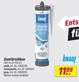 toom Baumarkt Knauf sanitärsilikon Angebot