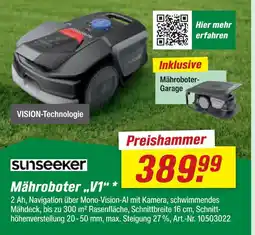 toom Baumarkt Sunseeker mähroboter „v1“ Angebot