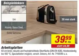 toom Baumarkt Arbeitsplatten Angebot