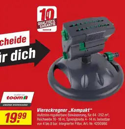 toom Baumarkt Toom viereckregner „kompakt“ Angebot