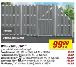 toom Baumarkt Wpc-zaun jan grundelement Angebot