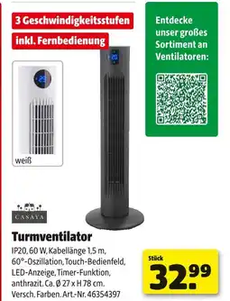 Hagebau Casaya turmventilator Angebot