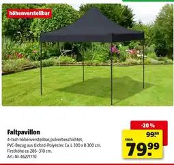 Hagebau Faltpavillon Angebot