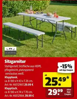 Hagebau Casaya klappbank Angebot