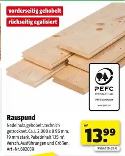 Hagebau Rauspund Angebot