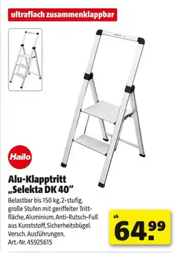 Hagebau Hailo alu-klapptritt „selekta dk 40“ Angebot