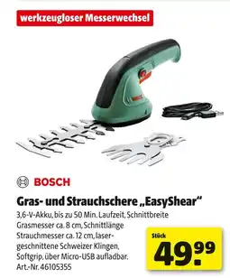 Hagebau Bosch gras- und strauchschere easyshear Angebot