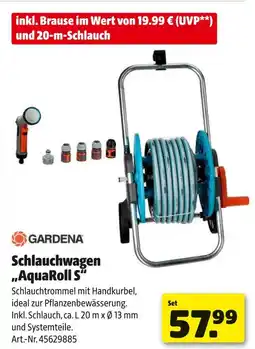 Hagebau Gardena schlauchwagen „aquaroll s“ Angebot