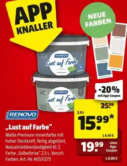 Hagebau Renovo lust auf farbe Angebot