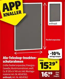 Hagebau Alu-teleskop-insektenschutzrahmen Angebot
