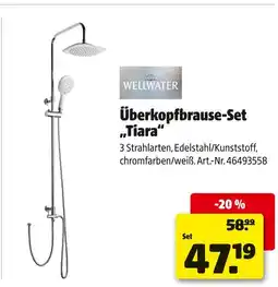 Hagebau Wellwater überkopfbrause-set „tiara“ Angebot