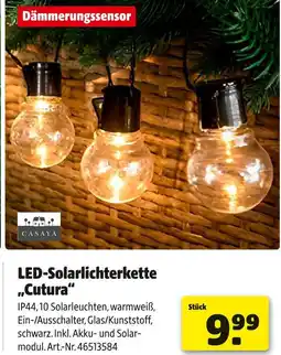 Hagebau Casaya led-solarllichterkette „cutura“ Angebot