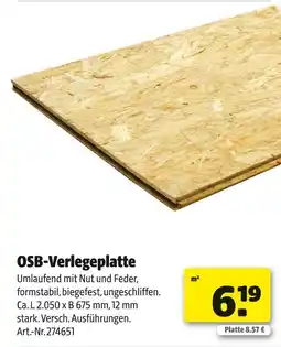 Hagebau Osb-verlegeplatte Angebot