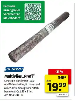 Hagebau Renovo multivlies „profi“ Angebot