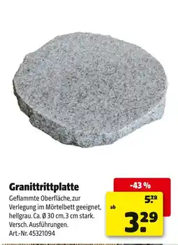Hagebau Granittrittplatte Angebot
