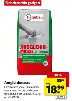 Hagebau Hagebau ausgleichsmasse Angebot