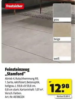 Hagebau Feinsteinzeug stamford Angebot