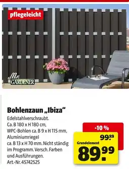Hagebau Mr. gardener bohlenzaun ibiza Angebot