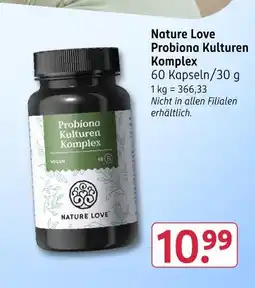 Rossmann Pulvernature love probiona kulturen komplex Angebot