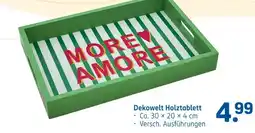 Rossmann Dekowelt holztablett Angebot