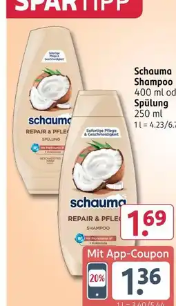 Rossmann Schauma shampoo Angebot