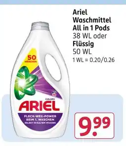 Rossmann Ariel waschmittel all in 1 pods Angebot