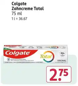 Rossmann Colgate zahncreme total Angebot