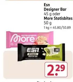 Rossmann Esn designer bar oder more statisbites Angebot
