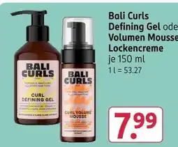Rossmann Bali curls defining gel oder volumen mousse lockencreme Angebot