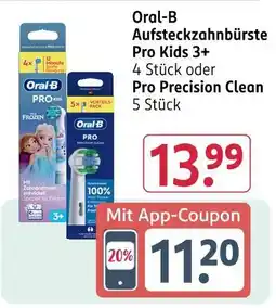 Rossmann Oral-b aufsteckzahnbürste pro kids 3+ Angebot