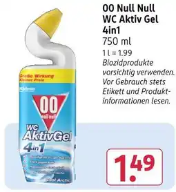 Rossmann 00 null null wc aktiv gel 4in1 Angebot