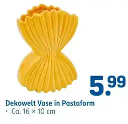 Rossmann Dekowelt vase in pastaform Angebot